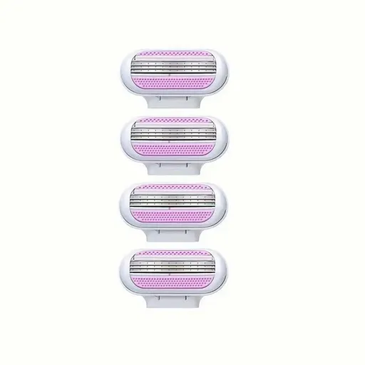 Jiyun Manual Shaving Razor 3 Layer Blade Pink 4 heads