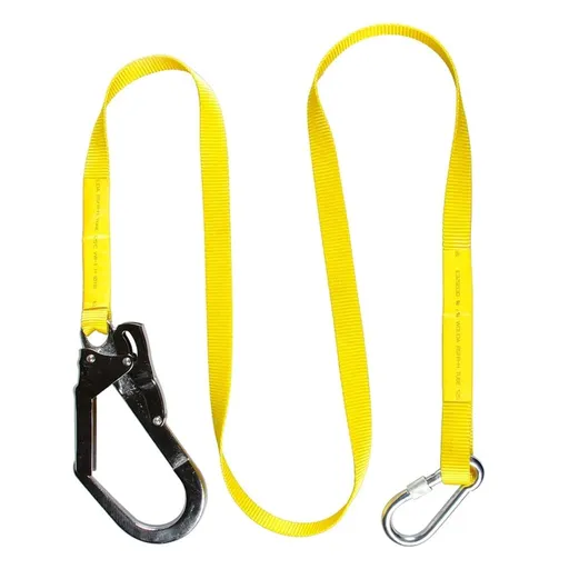 180cm Strong Safety Rope with Reinforced Hook Fall Arrest Belt for Rock Climbing Construction & Emergency Rescues