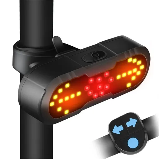 Bike Tail Light with Turn Signals USB Rechargeable Bike Turn Signals Ultra Bright LED Turn Signals for Bicycle