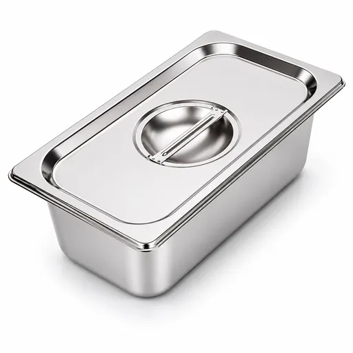 Commercial Stainless Steel GN 1/3 100mm Deep Gastronorm Bain Marie Buffet Steam Table Food Pan with Lid