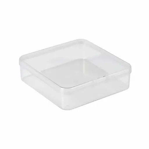 100PCS Transparent Plastic Storage Boxes Storage for jewelry Craft Beads Parts - 75x75x25mm