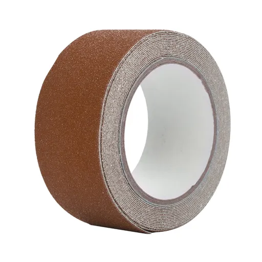 Colorful 5M*5cm PVC NOn Slip Anti Skid Adhesive Tape for Stair Step Floor Safety Decor (Brown)