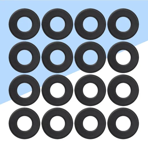 Foosball Tables Equipment 16Pcs 0.66In Black PVC Foosball Table Parts
