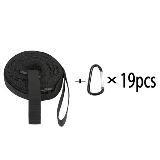 Campsite or Garden Supplies Storage Strap with Hooks | Hanging Your Camping Gear from a Tree | Vertical or Horizontal Organizer