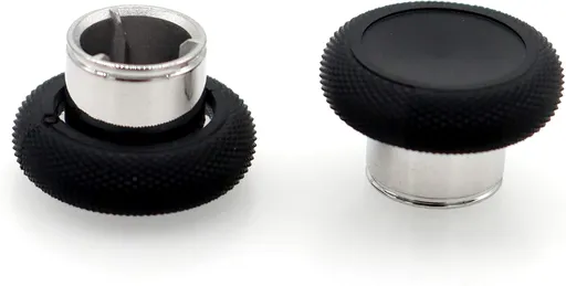 PartEGG 2-pcs Short Concave Magnetic Analog Thumbstick Replacement for Xbox Elite Wireless Controller Series Gen 2 1797 Standard Height Sticks (Black)