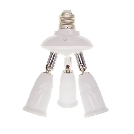 Splitter Heads Adjustable Base LED Bulb Adapter Converter Lamp Holder Socket Splitter durable and sturdy