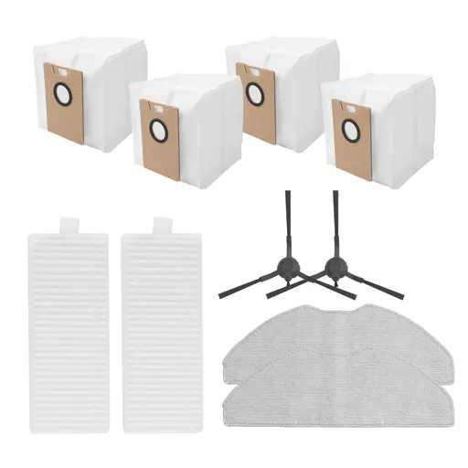 Tapo Vacuum Replacement Side Brush Kit For Rv30 Max/Rv30 Max Plus/Rv20 Max/Rv20 Max Plus - Includes 2 Brushes 2 Filters 2 Mop Cloths & 4 Dust Bags