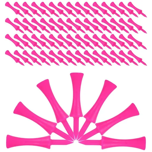 Masteelf 100pcs 57mm Plastic Golf Tees Golf Practice Tees for Driving Range Accessories Suitable for Kids and Adults