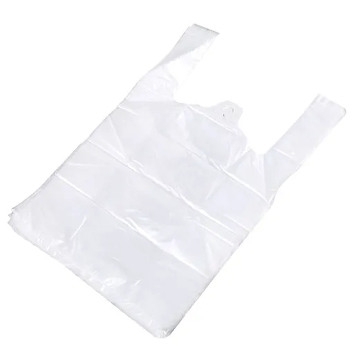 Clear Food Grade Bags,100 Pcs 7.87x11.81in Grocery Carry Out Bags with Handles,Disposable Takeout Packaging for Supermarket Store Restaurant