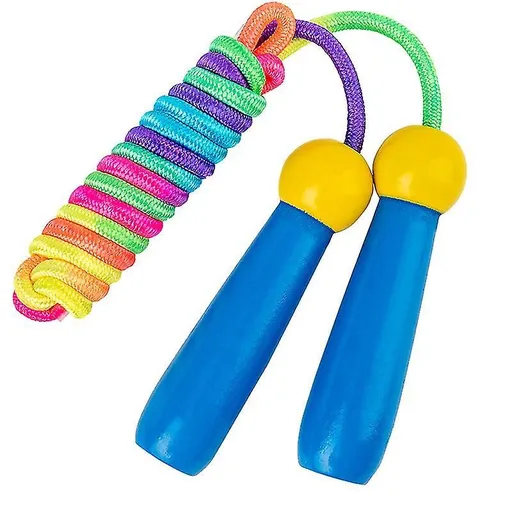 Jump Rope Beaded Skipping Rope Adjustable Tangle-free Segmented Jumping Rope - Blue