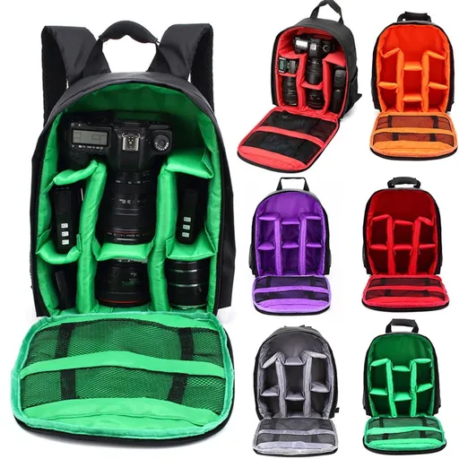 Professional waterproof outdoor photography SLR camera backpack travel bag - Red