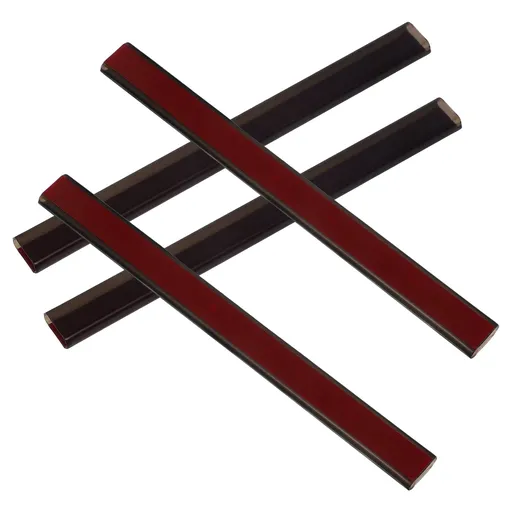 4-Pack Outdoor Electrical Wire Cord Covers Black Plastic Protective 4.3 x 0.4 x 0.2 Inches