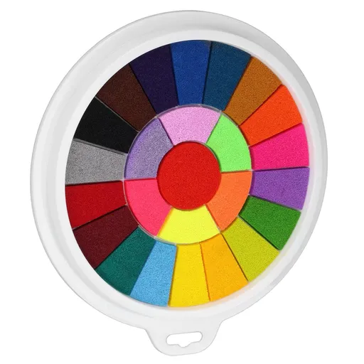 Ink Pad 25 Colors Washable Strong Coloring Power Stamp Ink Pad for Kids for DIY Handicrafts Card Making