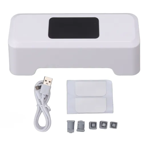 Motion Sensor Automatic Toilet Flusher IPX5 Waterproof Touchless Toilet Flusher Automatic Flush Button for Home Public Use White