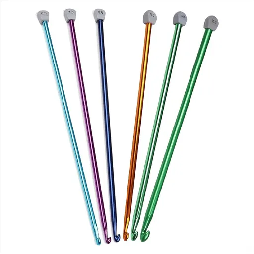 5 Size Extra Tunisian Long Crochet Hooks 6.5mm - 11.0 mm