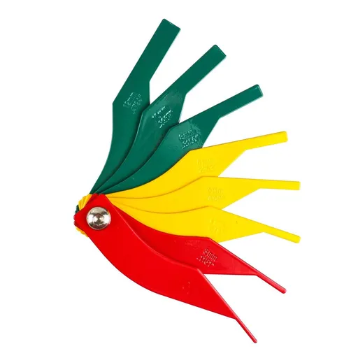 Brake Lining Thickness Gauge, Car Automotive Brake Pad Measuring Ruler Tool, Measure Disc and Drum Brake Pads Feeler Gauge