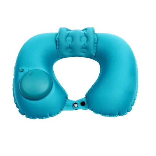 2 Pcs Inflatable Bath Pillows for Tub Bath Head and Neck U Shaped Blow up Full Body Travel Pillow with Adjustable Button Bath Tub Pillows for Airplanes Shower Spa