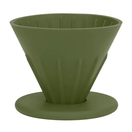 Silicone Coffee Dripper Reusable Cone Coffee Filter Holder for Travel Hiking Camping Home OfficeGreen