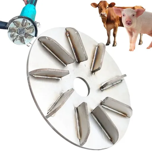 Labor-Saving Pig Hair Remover Scraper Disc, Hog Scraper Tool for Efficient Livestock Dehairing, Durable Construction for Farm, Butchery and Workshop Use