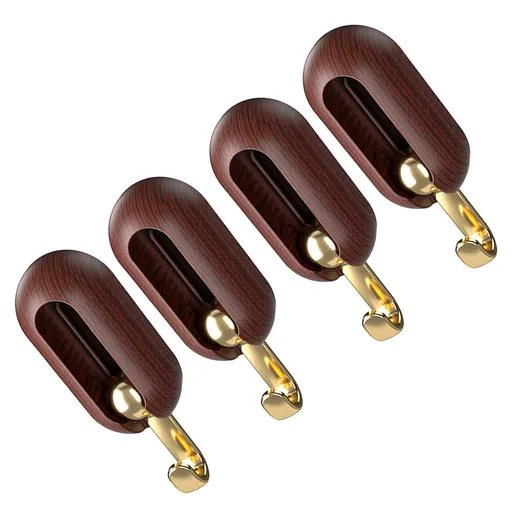 4 Pcs Adhesive Wall Hook 2KG Load Capacity Rotatable Foldable Wall Hanger for Bathroom Kitchen