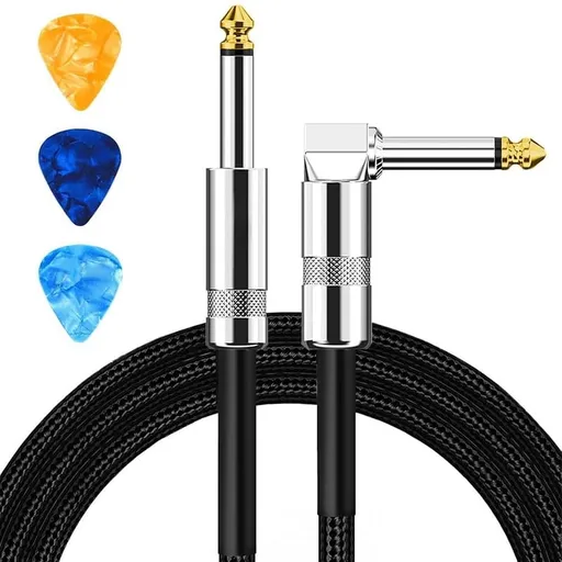 Guitar Cable Cord 10ft AMP for & Electric Guitar/Keyboard/Mandolin, Audio