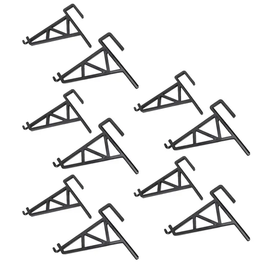 10pcs Beekeeping Bracket Rack Plastic Beehive Frame Holder Stand Beekeeping Equipment Beekeeping Supplies Tool for Beekeepers Black