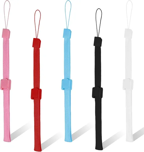 5 PCS Hand Wrist Strap, Adjustable Phone Lanyards for Cell Phone Multi Purpose Wristbands Phone Strap Wristlet Wristband with Lock for Wii Remote Controller, Mobile Phone, Mp3, Digital Camera