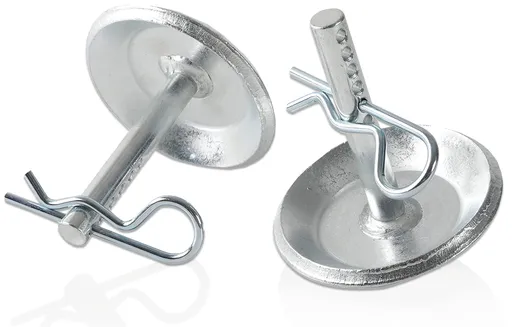 (2-Pack) Replacement Snow Plow Skid Shoes - Hardened Steel Snow Plow Non-Slip Base - with Quick-Release Cotter Pins