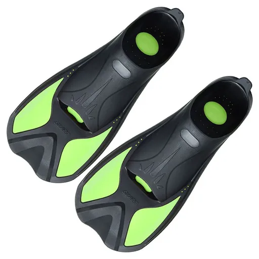 Swimming Training Flippers Snorkeling Adult Diving Frog Shoes Short Scuba Fins Water Sports Equipment - Green XS