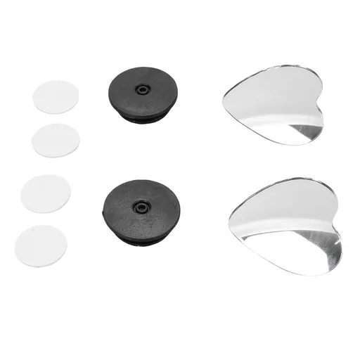 4pcs Heart Blind Spot Mirrors HD Glass Frameless Convex Rear View Mirrors Exterior Accessories with Wide Angle for Car SUV Trucks