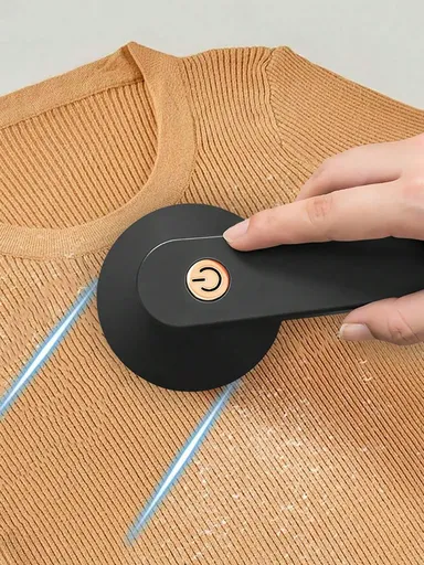 Electric Fabric Shaver Lint Remover - 6-Leaf Blades For Clothes, Sweaters, Couch, Furniture - Usb Rechargeable - Efficiently Removes Pilling, Fuzz, Lint Balls