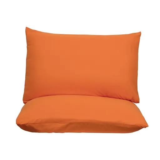 Orange Ultra Soft Brushed Waterproof Pillow Protectors (Set of 2) - 50x70cm, Stain & Spill Guard for Bed Pillows(Note: pillow core not included)