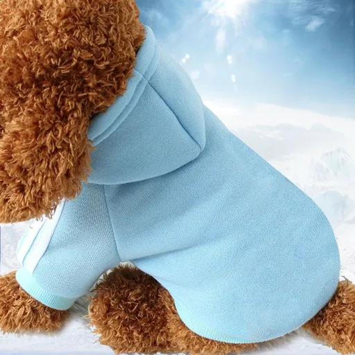 shine Pet Clothing Dog Cat Sweater Cloth Big Dog Adi light blue XL (pet within 4.50 kg-5.50 kg is recommended for chest circumference 47CM)