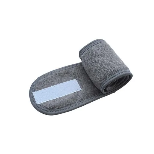 8-Colours Wrap Head Band Hairband Hair Band Adjustable Facial Make Up Face Wash Au - Grey