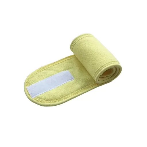8-Colours Wrap Head Band Hairband Hair Band Adjustable Facial Make Up Face Wash Au - Yellow