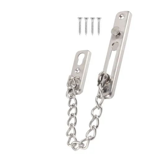 Stainless Steel Durable Anti theft Chain Lock Security Guard Inside Door Home Hotel(2#)