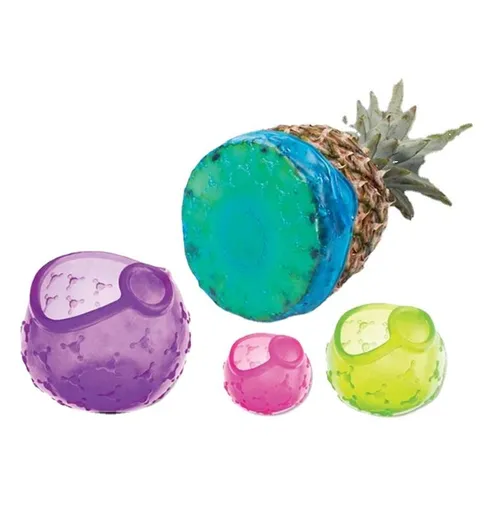 4Pcs/Set Food Grade Silicone Cover Blubber Food Fresh Bowl Sealed Cover Melon Stretch Suction Sealer Kitchen Tools Superior