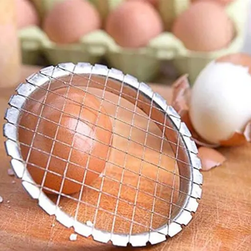 Egg Chopper Hard Boiled Egg Slicers Fruit Cube Cutter Salads Cutters Tomato Cutter Potato Cutter,Mirror polished hard
