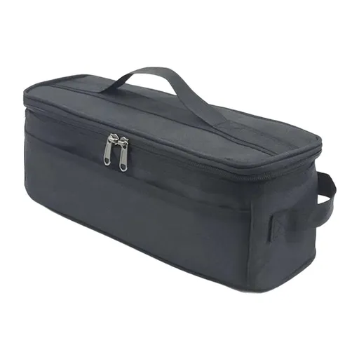 Cookware Storage Bag Cutlery Storage Case Container Case Camping Cooker Storage Bag Camping Carry Bag for Travel Hiking, black