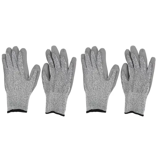 2pairs Waterproof Gardening Gloves Cut Resistant Reusable Working Protective Gloves
