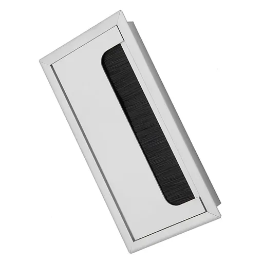 Square Aluminium Desk Computer Wire Cable Tidy Outlet Insert Hole Top Cover(Medium)