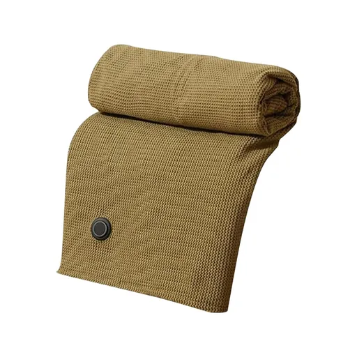 Heated Shawl for Women Heated Blanket with Soft Knit Shawl Zippered Wrap Usb Powered Blanket Scarf for Winter 2025 Warm Comfort for Outdoor Travel and Home One Size B
