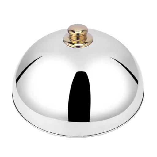 Stainless Steel Dish Food Cover, Dome Plate Covers to Keep Food Warm,Reusable Dining Table Food Lid Dish Cover