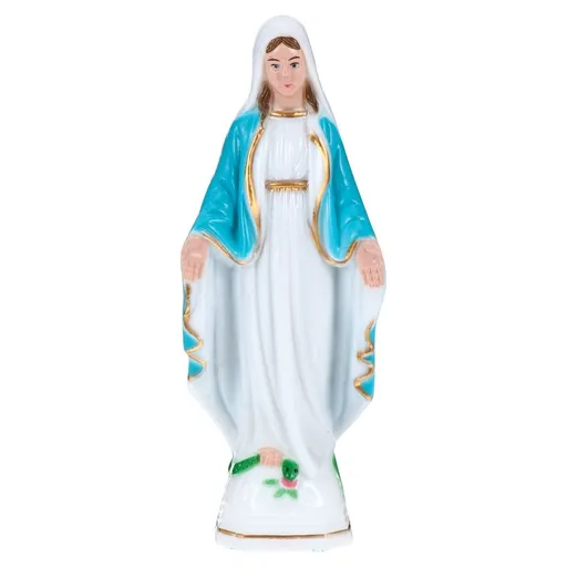 Catholicism Ornament Blue Virgin Mary Statue for Home Decor 1Pc