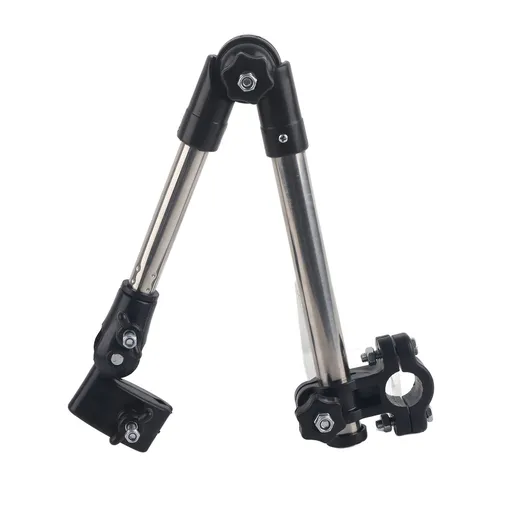 360° Adjustable Umbrella Stretch Mount Stand Holder Baby Stroller Pram Bicycle Chair Black