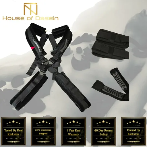 House Of Dasein Sex Swing Love Position Harness Bdsm Bondage Restraints Couples - Black
