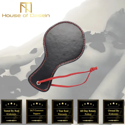 House Of Dasein Mini Spanking Paddle Impact Play Bondage Kink Fetish Restraints - Black