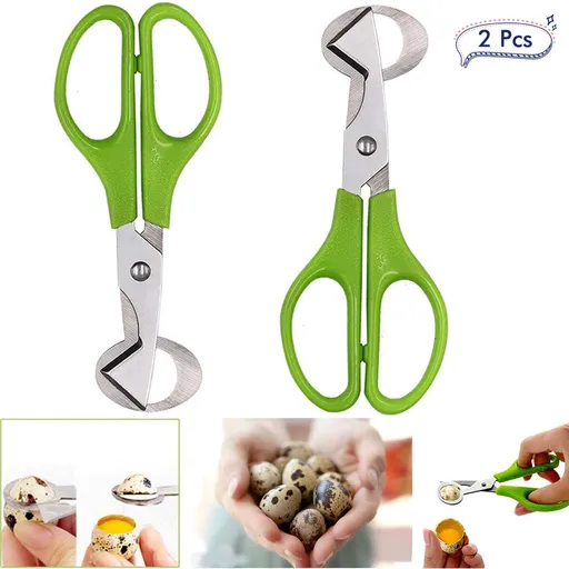 2PCS Stainless Steel Quail Egg Scissors Egg Shell Cutting Scissors Egg Divider Egg Opener Kitchen Gadget Kitchen Egg Scissors Tools