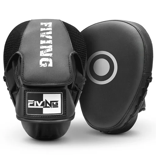 Sanda focus mitts, boxing training pads, Muay Thai mitts, adult martial arts equipment, kids boxing gloves, arc-shaped target, round training pad, striking practice, Australian martial arts - White - Size L