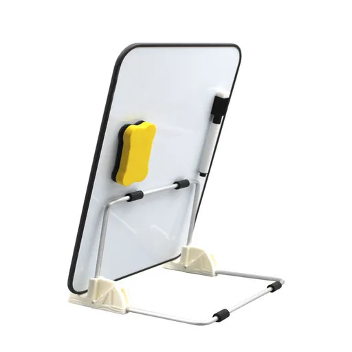 Magnetic whiteboard - 21x30cm - including stand - 2 markers + eraser